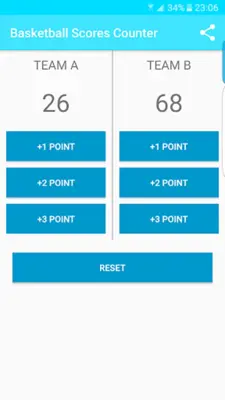 Basketball Live Scores Counter android App screenshot 1