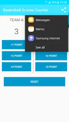 Basketball Live Scores Counter android App screenshot 2